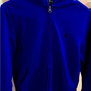Blue polo hoodie